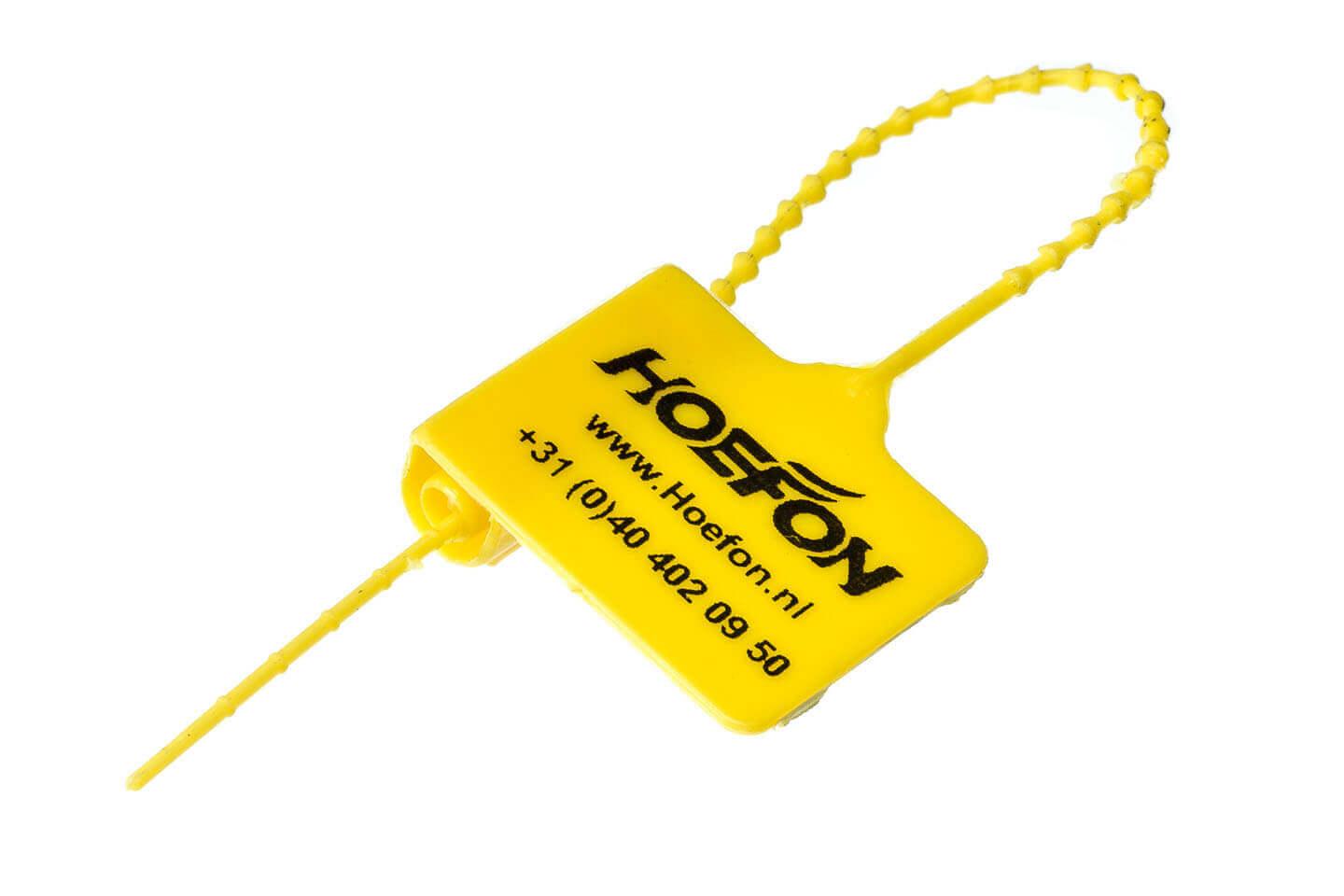 Plastic Mini Seal Yellow by Hoefon Security Seals